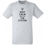 Keep Calm Styled Anonimus férfi rövid ujjú póló