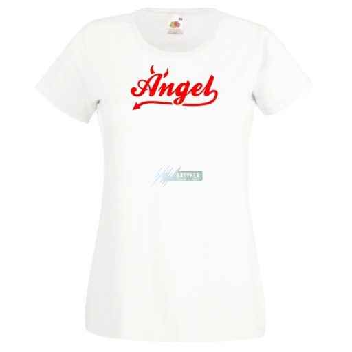 Angyali ördög vagyok női rövid ujjú póló