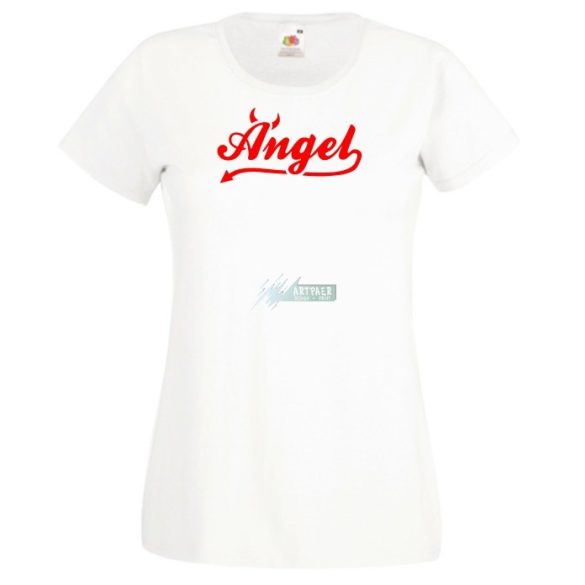 Angyali ördög vagyok női rövid ujjú póló