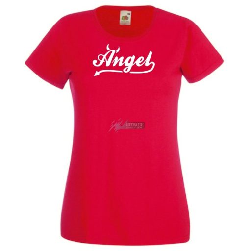 Angyali ördög vagyok női rövid ujjú póló