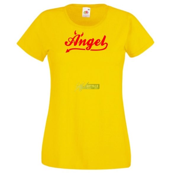 Angyali ördög vagyok női rövid ujjú póló