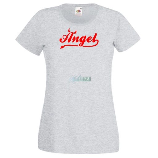 Angyali ördög vagyok női rövid ujjú póló