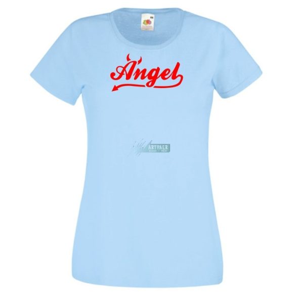 Angyali ördög vagyok női rövid ujjú póló