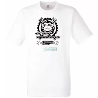 Crazy Monkey - Racing Team férfi rövid ujjú póló