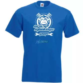 Crazy Monkey - Racing Team férfi rövid ujjú póló