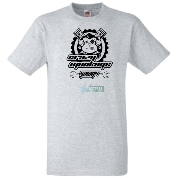 Crazy Monkey - Racing Team férfi rövid ujjú póló