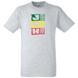 Jah Rastafari férfi rövid ujjú póló