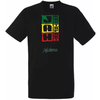 Jah Rastafari férfi rövid ujjú póló