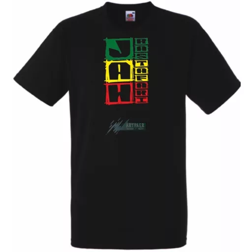 Jah Rastafari férfi rövid ujjú póló