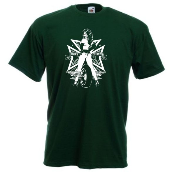 Lucky Thrteen férfi rövid ujjú póló