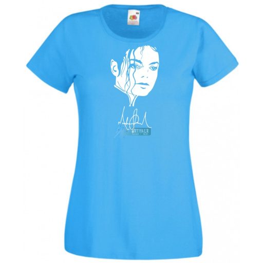 Retro Michael Jackson női rövid ujjú póló