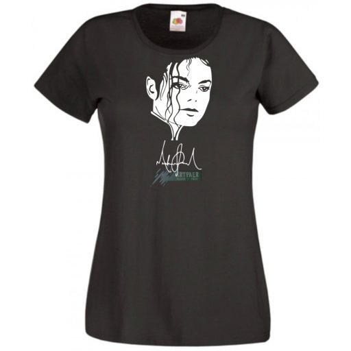 Retro Michael Jackson női rövid ujjú póló