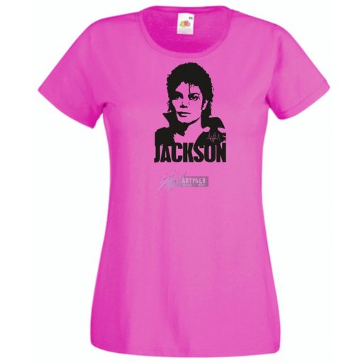 Retro Michael Jackson női rövid ujjú póló