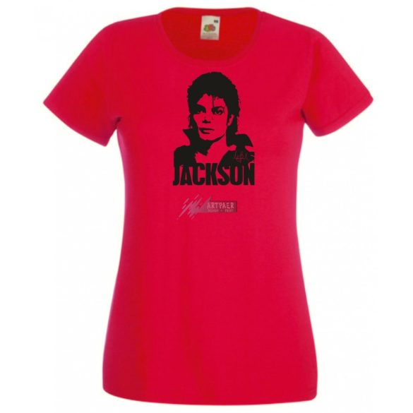 Retro Michael Jackson női rövid ujjú póló