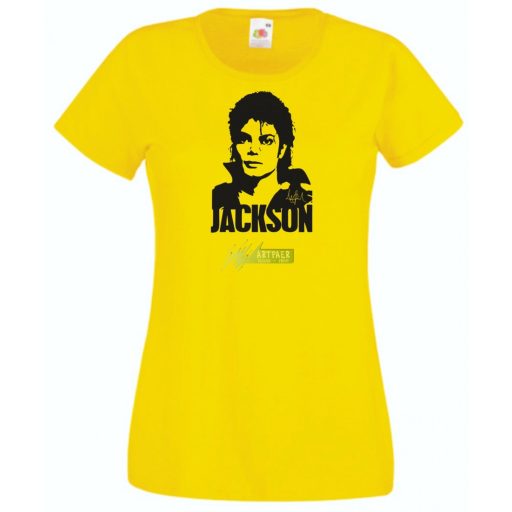 Retro Michael Jackson női rövid ujjú póló