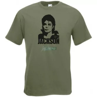 Retro Michael Jackson férfi rövid ujjú póló