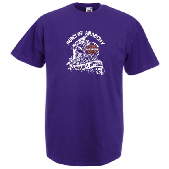 SOA Kemény motorosok fan Harley férfi rövid ujjú póló