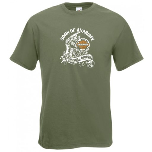 SOA Kemény motorosok fan Harley férfi rövid ujjú póló