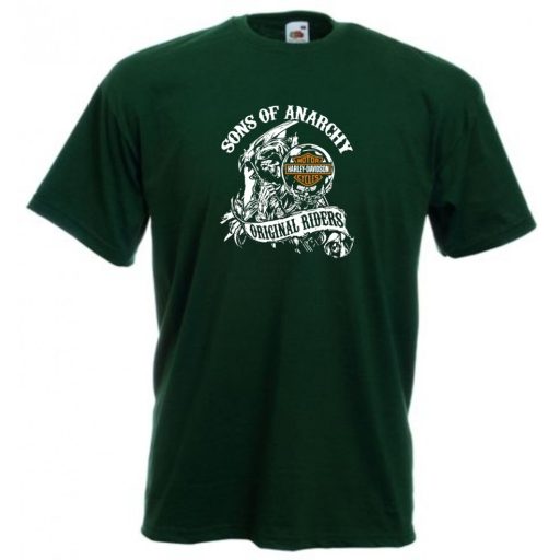 SOA Kemény motorosok fan Harley férfi rövid ujjú póló