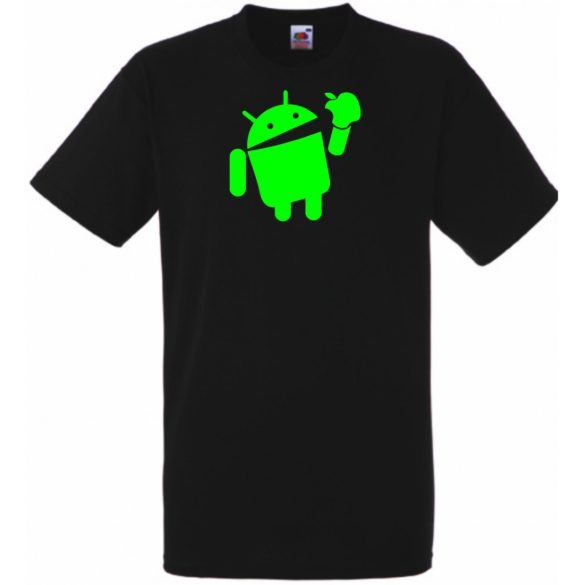 Humor - Android vs Apple férfi rövid ujjú póló