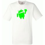 Humor - Android vs Apple férfi rövid ujjú póló