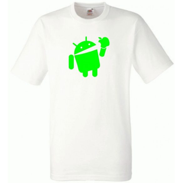Humor - Android vs Apple férfi rövid ujjú póló