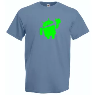 Humor - Android vs Apple férfi rövid ujjú póló
