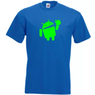 Humor - Android vs Apple férfi rövid ujjú póló