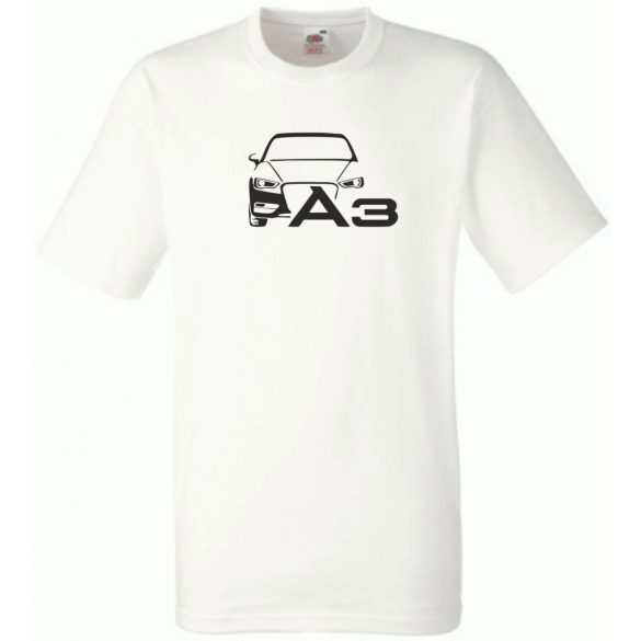 Autó fan Audi A3 minima férfi rövid ujjú póló