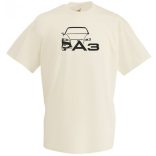 Autó fan Audi A3 minima férfi rövid ujjú póló