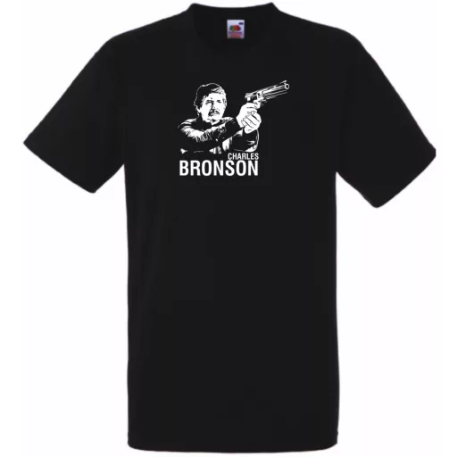 Retro Charles Bronson férfi rövid ujjú póló