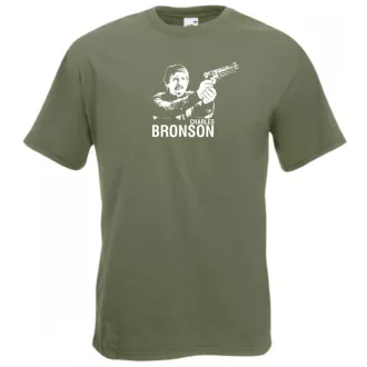 Retro Charles Bronson férfi rövid ujjú póló