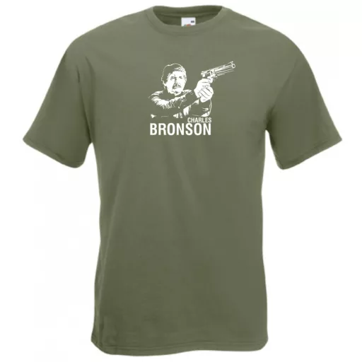 Retro Charles Bronson férfi rövid ujjú póló