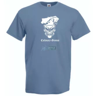 Chef Skull - Culinary Genius férfi rövid ujjú póló
