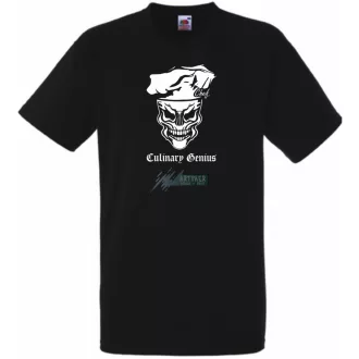 Chef Skull - Culinary Genius férfi rövid ujjú póló