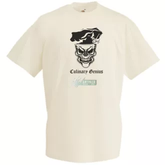 Chef Skull - Culinary Genius férfi rövid ujjú póló