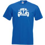 Autó fan VW bogár - betűk férfi rövid ujjú póló