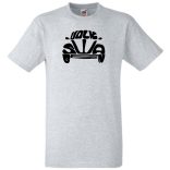 Autó fan VW bogár - betűk férfi rövid ujjú póló