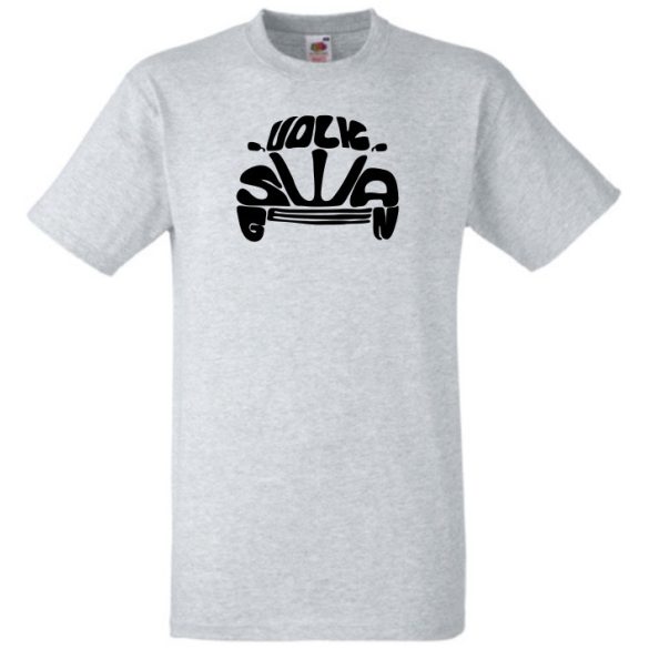 Autó fan VW bogár - betűk férfi rövid ujjú póló