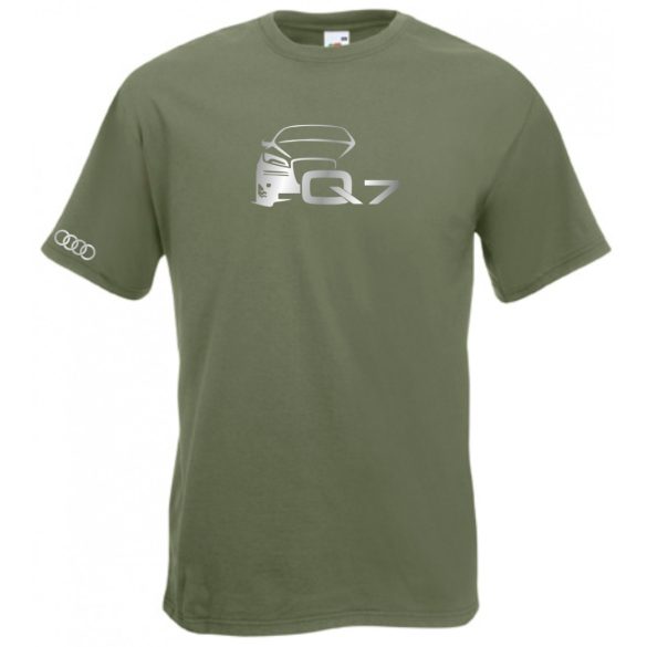 Autó fan Audi Q7 férfi rövid ujjú póló