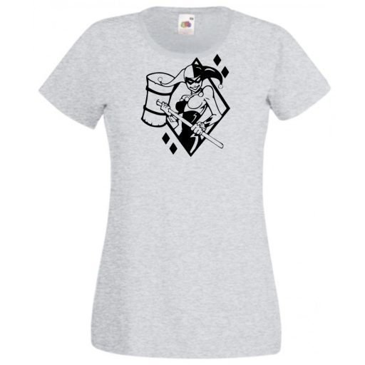 Humor - Harlequin stencil női rövid ujjú póló