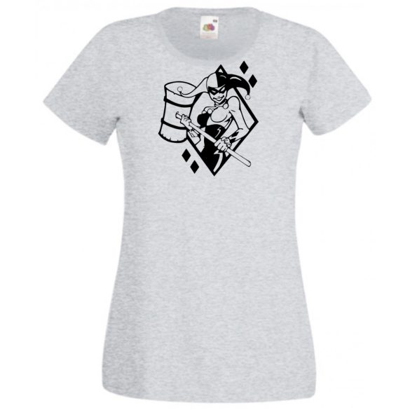 Humor - Harlequin stencil női rövid ujjú póló