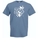 Humor - Harlequin stencil férfi rövid ujjú póló