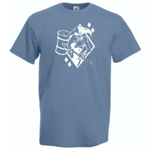 Humor - Harlequin stencil férfi rövid ujjú póló