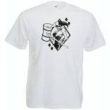 Humor - Harlequin stencil férfi rövid ujjú póló