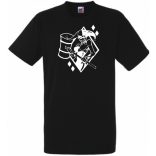 Humor - Harlequin stencil férfi rövid ujjú póló