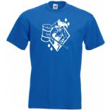 Humor - Harlequin stencil férfi rövid ujjú póló