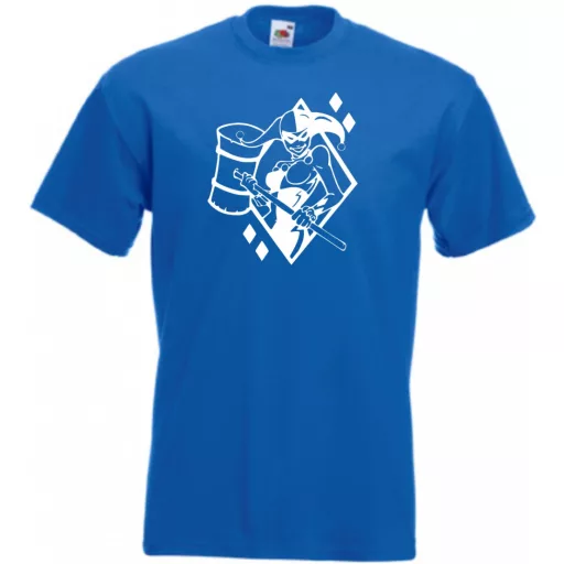 Humor - Harlequin stencil férfi rövid ujjú póló