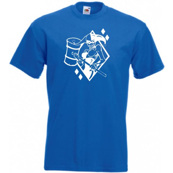 Humor - Harlequin stencil férfi rövid ujjú póló