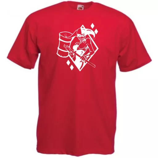 Humor - Harlequin stencil férfi rövid ujjú póló